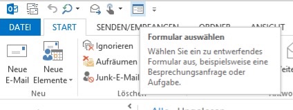 E-Mail vorlage beim Schreiben ener neuen E-Mail nutzen
