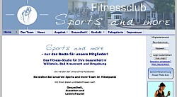 Homepage für ein Fitness-Studio, hier in Wöllstein bei Bad Kreuznach